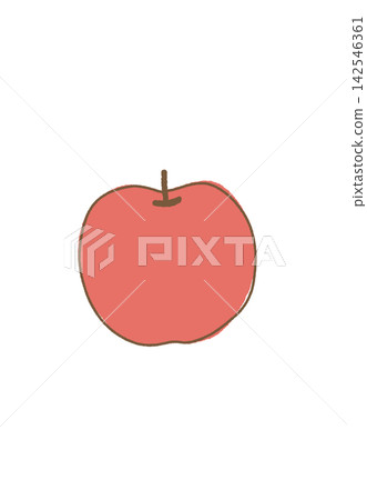 簡單的紅蘋果插圖 簡單的紅蘋果插圖 142546361