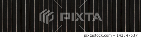 Black Pinstripe Fabric Texture with Fine Vertical White Lines Black Pinstripe Fabric Texture with Fine Vertical White Lines 142547537