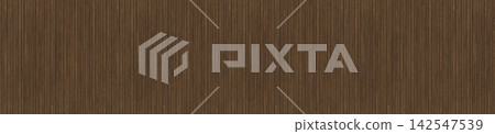 Dark Walnut Wood Grain Texture with Linear Striped Grain 142547539