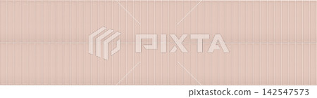 Vertical pastel pink ceramic finger tiles arranged in a smooth linear backsplash row Vertical pastel pink ceramic finger tiles arranged in a smooth linear backsplash row 142547573