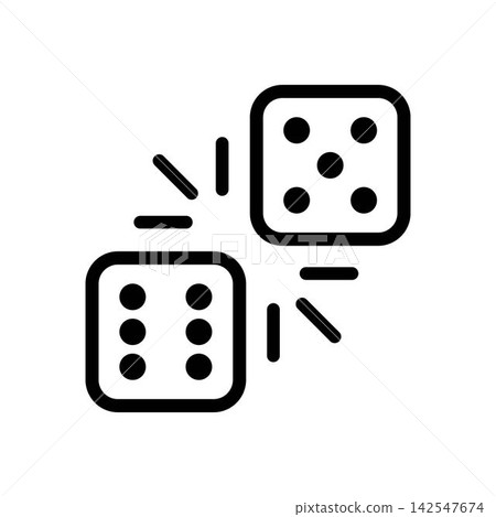 rolling pair of dice motion vector icon casino gambling symbol rolling pair of dice motion vector icon casino gambling symbol 142547674