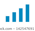 blue signal bar strength vector icon cellular network indicator 142547691