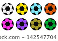colorful hexagonal soccer ball graphic elements vector pack 142547704