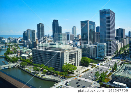 城市景觀:大阪、淀屋橋、中之島 城市景觀:大阪、淀屋橋、中之島 142547709