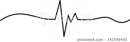 簡約時尚的心電圖線條畫 簡約時尚的心電圖線條畫 142548450