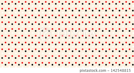 Christmas polka dot seamless pattern with festive colorful circles Christmas polka dot seamless pattern with festive colorful circles 142548815