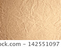 Brown kraft crumpled paper texture 142551097