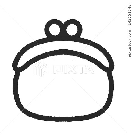 Icon for a coin purse (monochrome) Icon for a coin purse (monochrome) 142551546