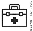 First-aid kit icon (monochrome) 142551547