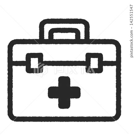 First-aid kit icon (monochrome) First-aid kit icon (monochrome) 142551547