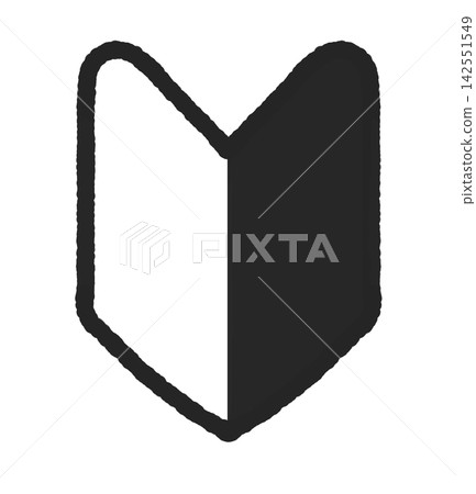 Beginner driver icon (monochrome) Beginner driver icon (monochrome) 142551549