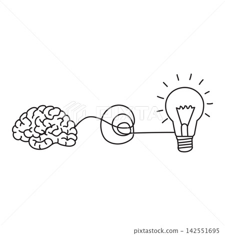 Name: Human Brain Connected to Light Bulb as Idea and Creativity Name: Human Brain Connected to Light Bulb as Idea and Creativity 142551695