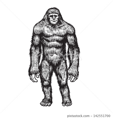 Bigfoot hand drawn vintage Bigfoot hand drawn vintage 142551700