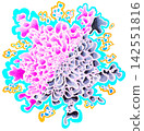 Abstract representation of flowers evoking the scents of water and smoke. 142551816