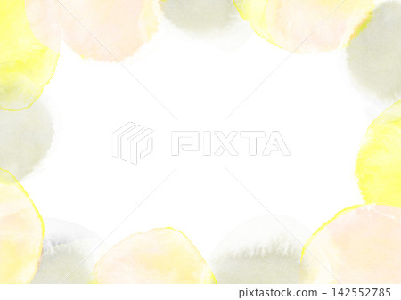 A watercolor texture frame in pastel pink and beige colors. A watercolor texture frame in pastel pink and beige colors. 142552785