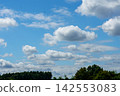 Summer blue sky and white clouds 142553083