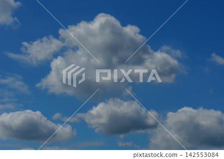 Summer blue sky and white clouds Summer blue sky and white clouds 142553084