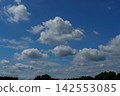 Autumn blue sky and white clouds 142553085