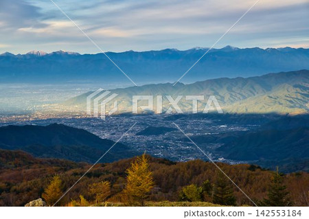 Southern Alps as seen from Mount Daibosatsu in autumn Southern Alps as seen from Mount Daibosatsu in autumn 142553184