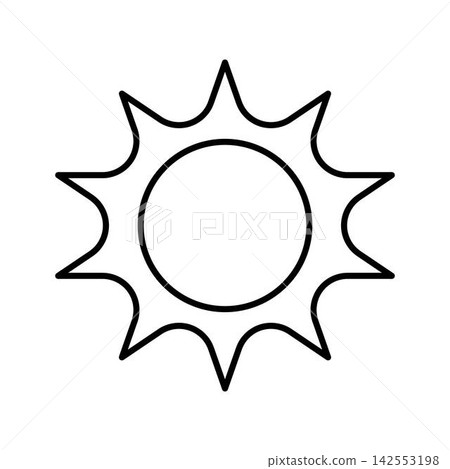 line art sun illustration heat light line art sun illustration heat light 142553198