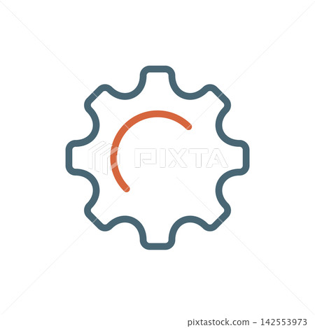 Gear Icon Vector Template, Flat Design Engineering Cogwheel Illustration Design Gear Icon Vector Template, Flat Design Engineering Cogwheel Illustration Design 142553973