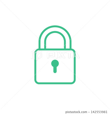 Padlock Icon Vector Template Illustration Design Padlock Icon Vector Template Illustration Design 142553981