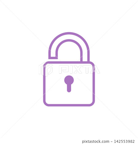 Padlock Icon Vector Template Illustration Design Padlock Icon Vector Template Illustration Design 142553982