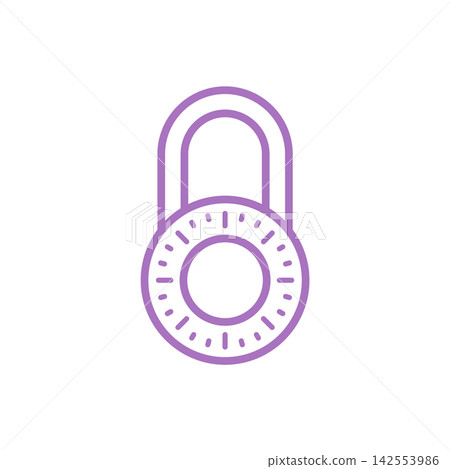 Padlock Icon Vector Template Illustration Design Padlock Icon Vector Template Illustration Design 142553986