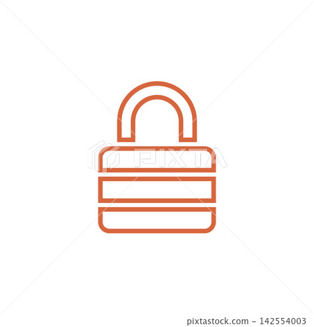 Padlock Icon Vector Template Illustration Design Padlock Icon Vector Template Illustration Design 142554003