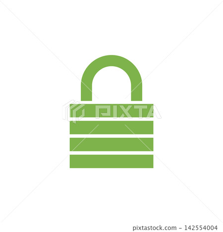 Padlock Icon Vector Template Illustration Design Padlock Icon Vector Template Illustration Design 142554004