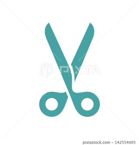 Scissors Icon Vector Template Illustration Trendy Design Scissors Icon Vector Template Illustration Trendy Design 142554005