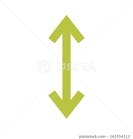 Arrow Icon Vector Template Illustration Trendy Design 142554113