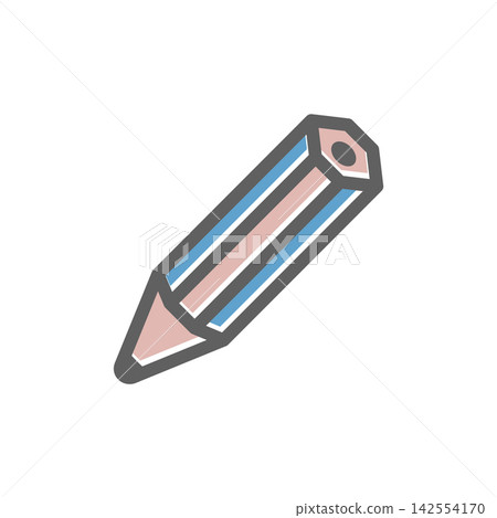 Pencil Icon Vector Template Illustration Trendy Design 142554170