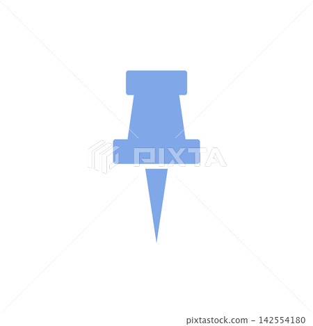 Push Pin Thumbtack Stationery Icon Vector Template Push Pin Thumbtack Stationery Icon Vector Template 142554180
