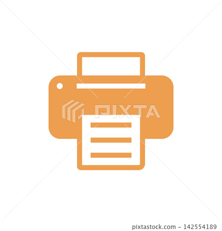 Printer Icon Vector Template Illustration Design Printer Icon Vector Template Illustration Design 142554189