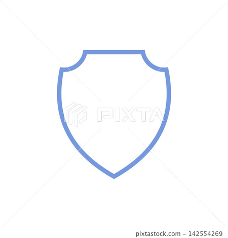 Simple Shield Icon Logo Template Illustration Design Simple Shield Icon Logo Template Illustration Design 142554269