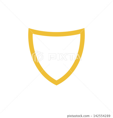 Simple Shield Icon Logo Template Illustration Design Simple Shield Icon Logo Template Illustration Design 142554289