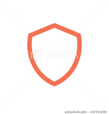 Simple Shield Icon Logo Template Illustration Design Simple Shield Icon Logo Template Illustration Design 142554290