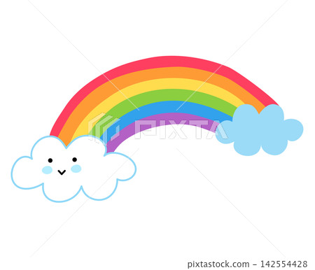 A Rainbow and a Smiling Cloud A Rainbow and a Smiling Cloud 142554428