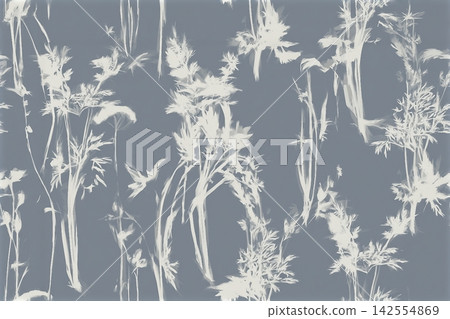 Cute floral seamless pattern with silhouettes of meadow wild herbs flowers. Flower vector illustration background. Print in rustic vintage style, textile or wallpapers. Cute floral seamless pattern with silhouettes of meadow wild herbs flowers. Flower vector illustration background. Print in rustic vintage style, textile or wallpapers. 142554869