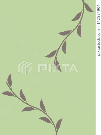 Muted minimalist botanical leafy branch background for notebook and journal covers Muted minimalist botanical leafy branch background for notebook and journal covers 142554904