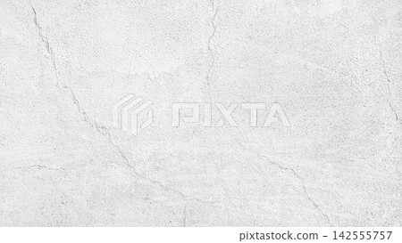 White cracked concrete wall texture background with rough plaster surface White cracked concrete wall texture background with rough plaster surface 142555757