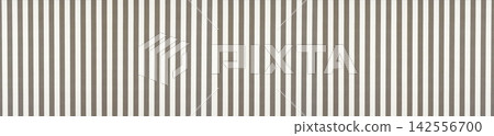 Seamless panoramic background of vertical taupe and white stripes on textured cotton fabric Seamless panoramic background of vertical taupe and white stripes on textured cotton fabric 142556700