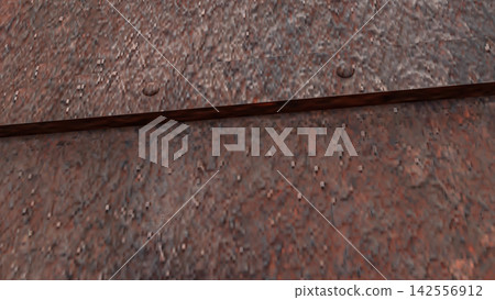 Weathered Rusty Metal Door Texture Background 3d render. Weathered Rusty Metal Door Texture Background 3d render. 142556912