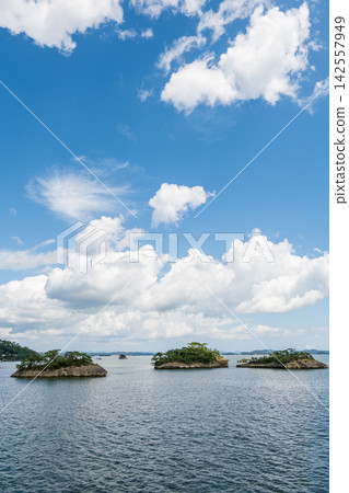 The seascape of Matsushima Bay with its dotted islands. The seascape of Matsushima Bay with its dotted islands. 142557949