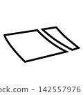 Simple cut paper 142557976