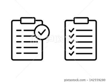 Clipboard with checklist icon vector design illustration isolated on white background Clipboard with checklist icon vector design illustration isolated on white background 142559280