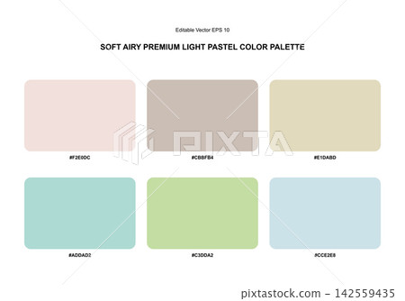 Soft Airy Premium Neutral Pastel Color Palette Soft Airy Premium Neutral Pastel Color Palette 142559435