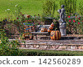 Landscape with Halloween pumpkins 142560289