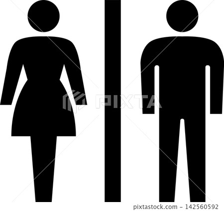 restroom pictogram restroom pictogram 142560592